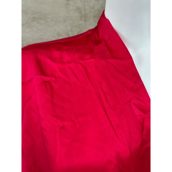 Vintage Victorias Secret Robe Women Small Petite Red 100% Silk Coquette Romantic - Picture 2 of 14